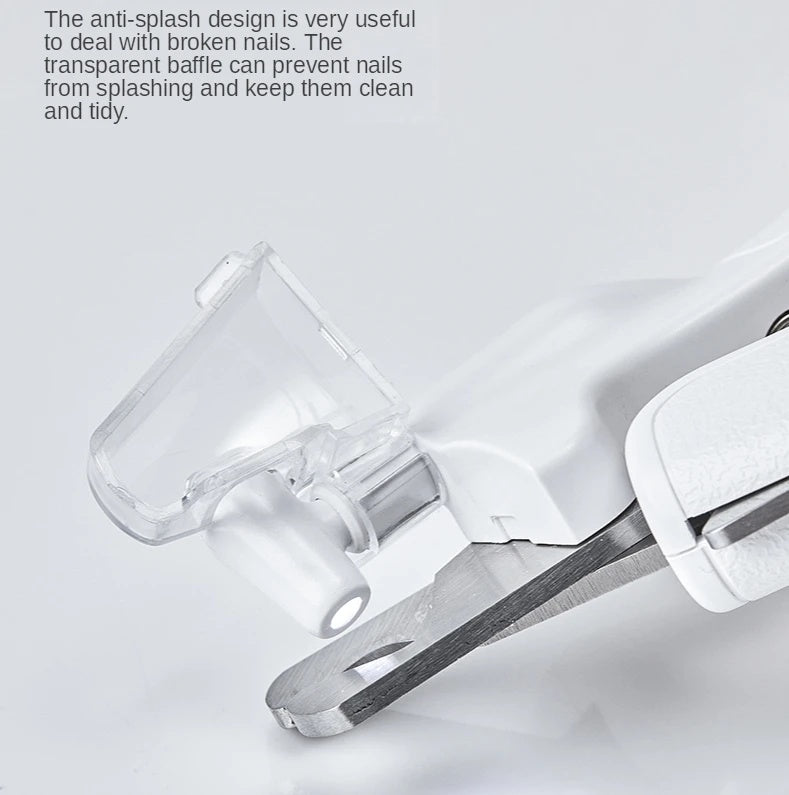TrimSafe™ LED Pet Nail Clipper with Splash Guard