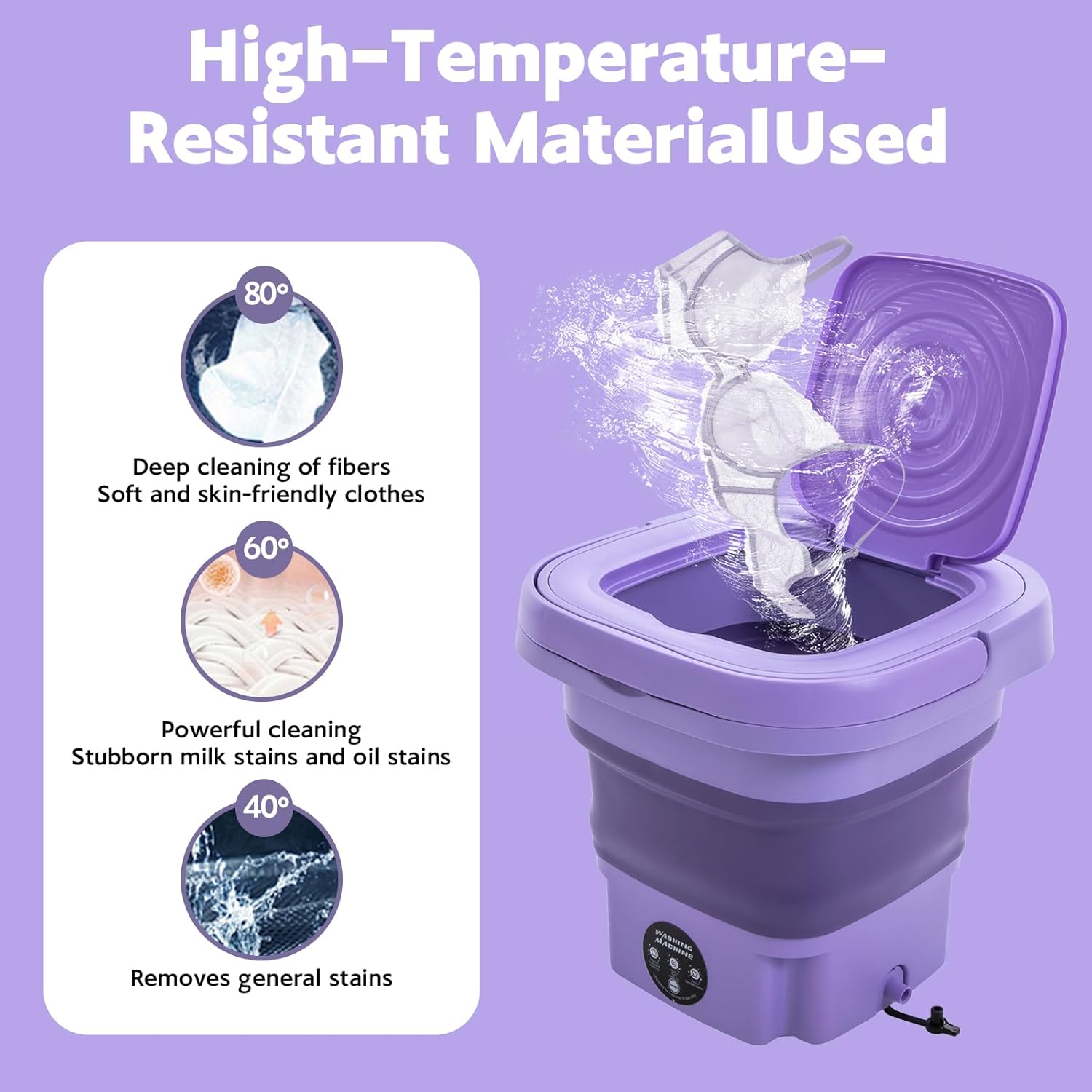 SpinGo™ UV & Ag+ Portable Washer