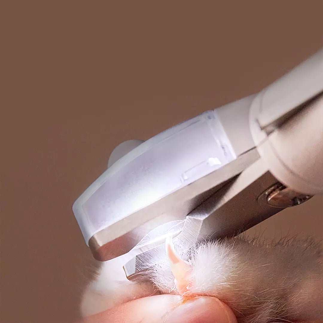 TrimSafe™ LED Pet Nail Clipper with Splash Guard