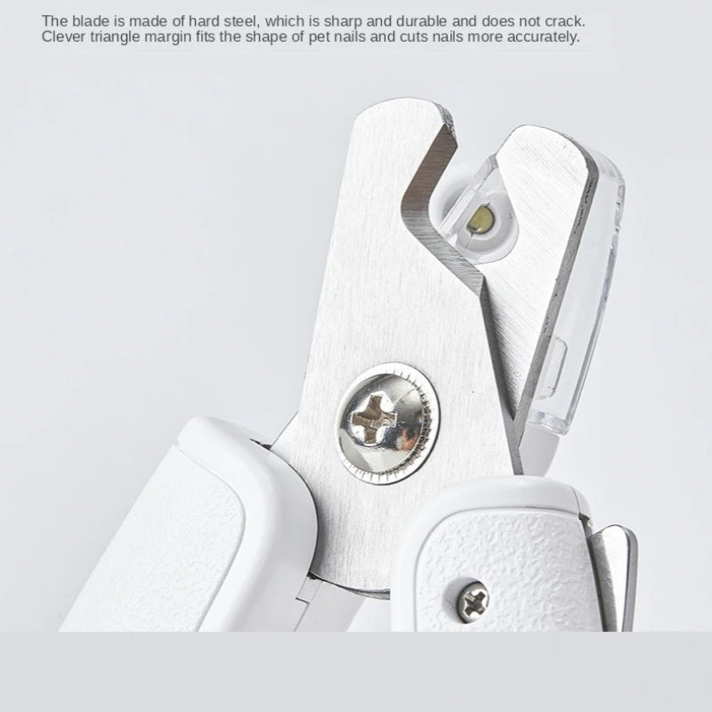 TrimSafe™ LED Pet Nail Clipper with Splash Guard