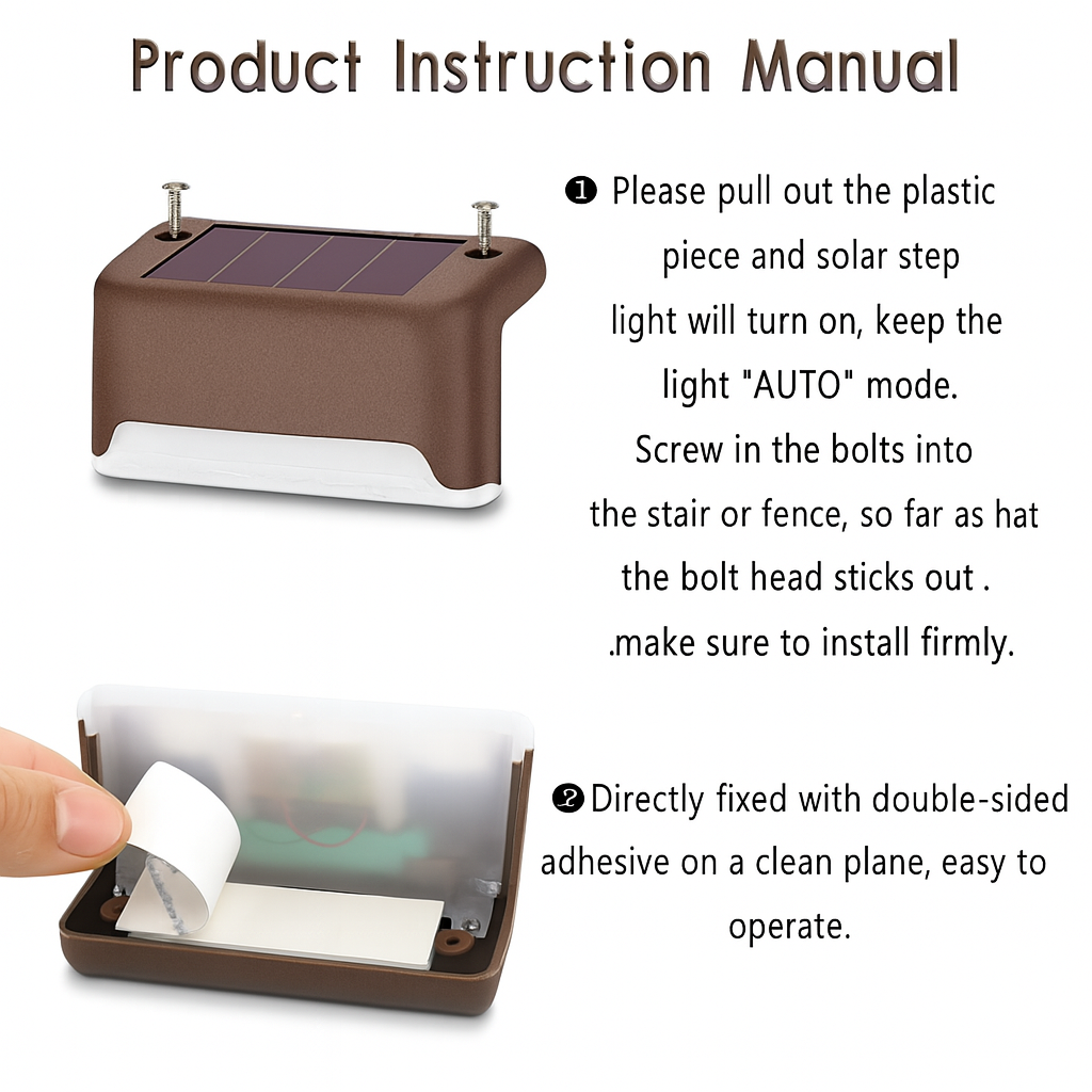 StepGlow™ Solar Stair Lights