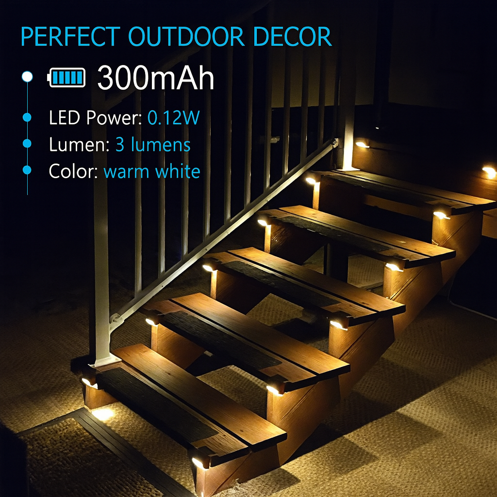 StepGlow™ Solar Stair Lights