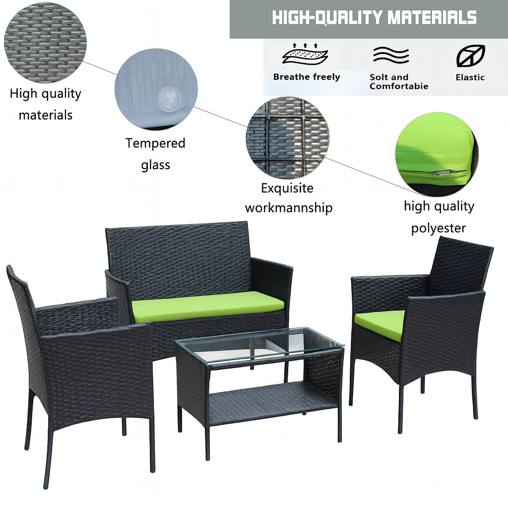 VerdeLuxe™ 4-Piece Patio Set