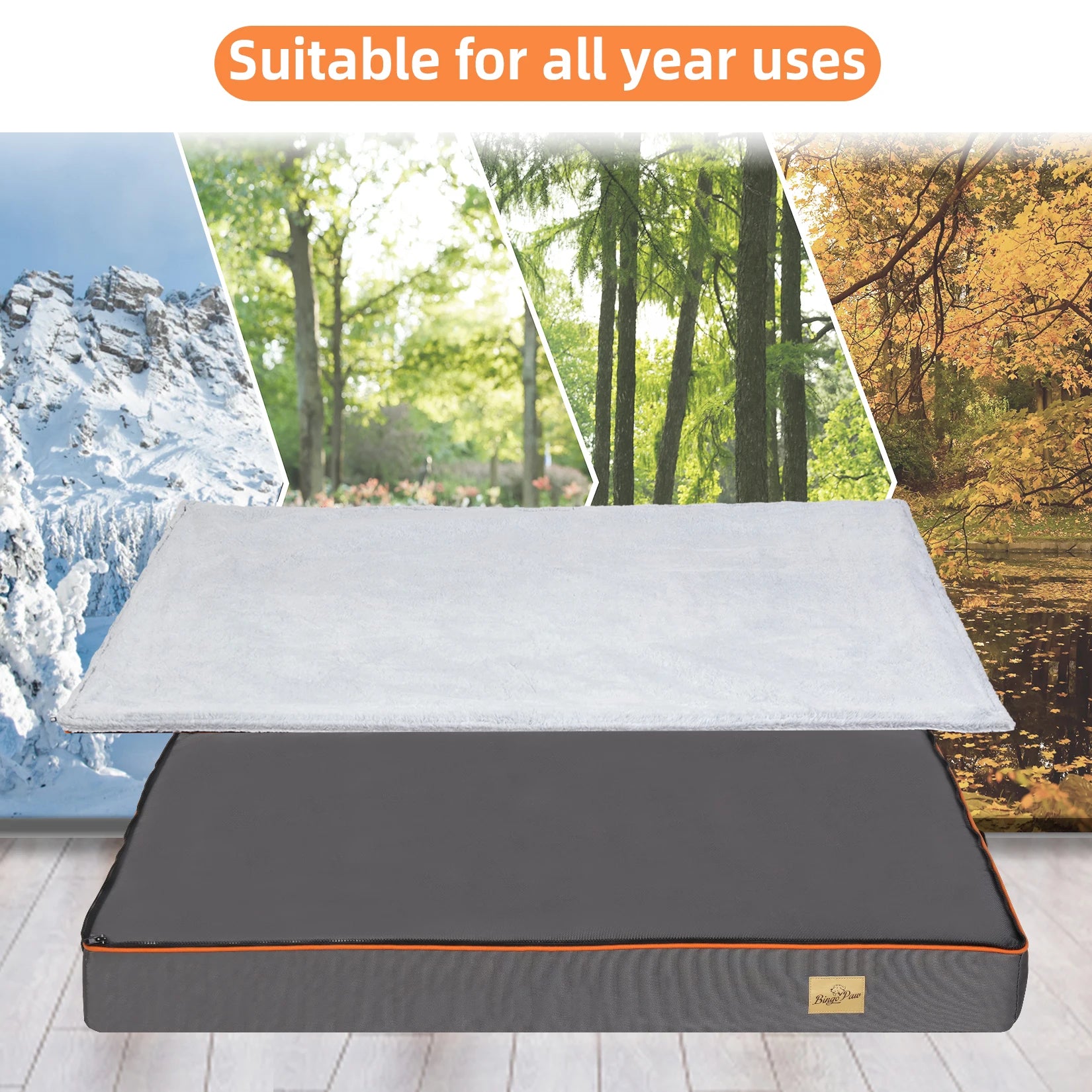 CozyFlip™ 2-in-1 Dog Bed for All Seasons