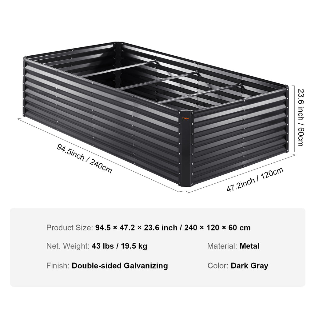VEVOR Galvanized Grow Bed